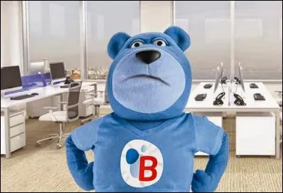 Comment s'appelle l'ours bleu de Butagaz ?
