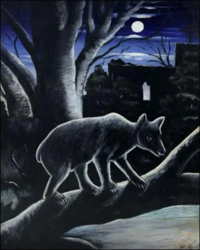 Qui a peint "Un ours dans une nuit de lune" ?