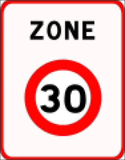 Dans une zone 30 km/h je dois toujours la priorité aux piétons.