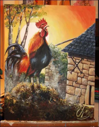 Chaque matin, il chante et réveille toute la basse-cour.