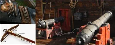 Le « quennon » est une arme utilisée à partir du début du XIVe siècle.
Seriez-vous capable de déterminer quel « objet » envoie-t-elle ?