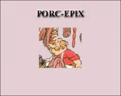 Vendeur de charcuteries sur la marché de Condate, Porc-Epix apparait dans l'album ...
