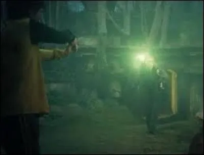 Où se retrouvent Harry et Cedric après avoir touché le Trophée ? Quels autres personnages se trouvent avec eux et qu'arrive-t-il à Cedric ?