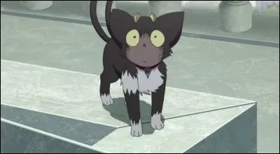 Quel est le nom de ce démon ayant l'apparence d'un chat mais qui pourtant accompagne un exorciste ?