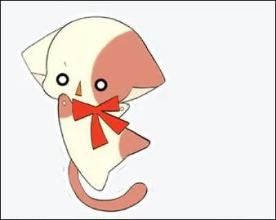 Quel est le nom de ce chat expert en art martiaux qui accompagne tout le temps une chanteuse célèbre ?