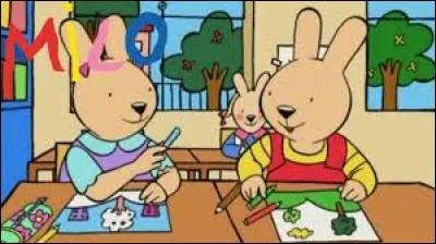 J'observe l'image et je vois : le dessin de Milo est le même que son voisin !