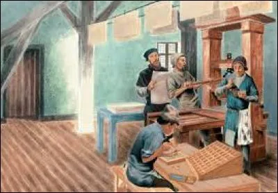 Qui sont les personnes à l'origine de l'invention de l'imprimerie dans le but de simplifier l'utilisation de leur écriture idéographique ?