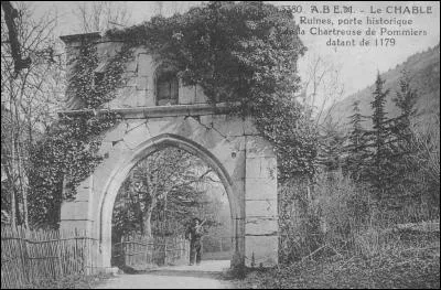 En quelle année la chartreuse de Pomier a-t-elle été fondée ?