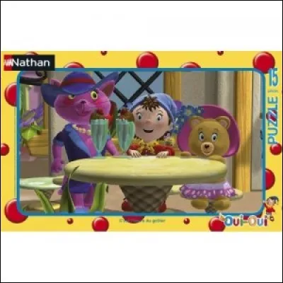 Comment s'appelle la personne rose à côté des deux personnages ?