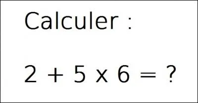 Petit calcul.