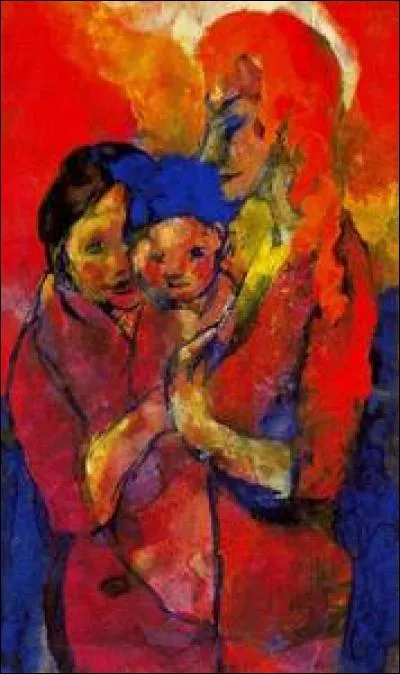 Qui a peint "Mère avec 2 enfants" ?