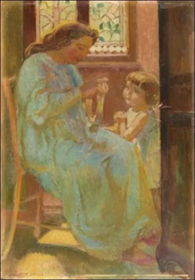 Qui a peint "Petite Maternité" ou "Dominique et sa mère devant le vitrail à Silencio" ?