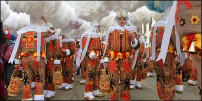 Personnage de carnaval dans le nord de la France et en Belgique qui, en parade, bouge tout le temps. Ainsi, ils constituent une célèbre confrérie du carnaval de Binche. Comment sont-ils appelés ?