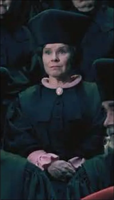 De quelle couleur Dolores Ombrage est-elle toujours habillée ?