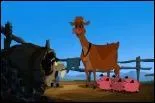 Dernire vache  se trouver dans le Disney ' La ferme se rebelle'