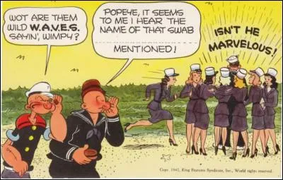 Popeye ne cesse de servir son pays pendant la Seconde Guerre mondiale, puisqu'à l'image de quasiment toute l'industrie cinématographique, on se sert du personnage comme élément de propagande permettant de justifier la guerre. Popeye rentre alors dans...