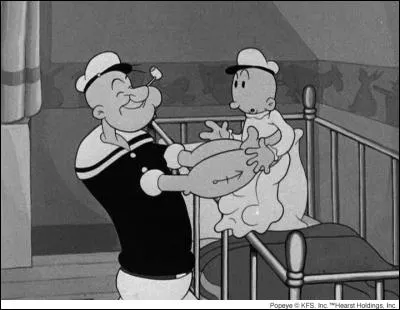 On peut noter aussi l'apparition d'un heureux événement avec l'arrivée du fils adoptif de Popeye, appelé...