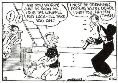 Au début des aventures de Popeye, qu'est-ce qui permet à Popeye de voir ses forces décuplées ?