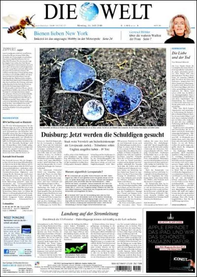 "Die Welt" est un quotidien autrichien.