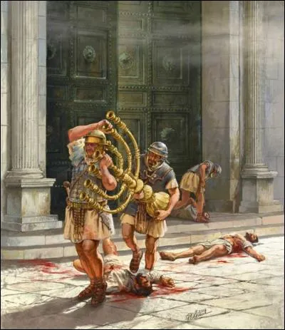Quel empereur romain ordonna le pillage et la destruction complète du temple de Jérusalem ?
