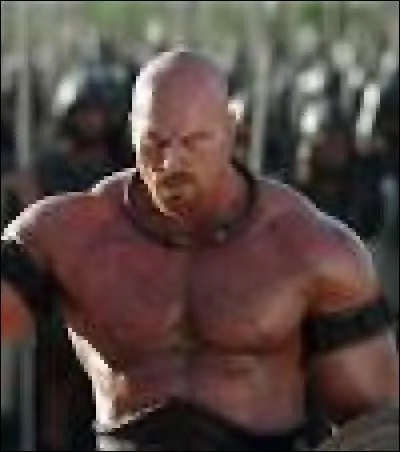 Nathan Jones interprète un guerrier censé combattre contre Achille. Qui joue-t-il dans le film ?