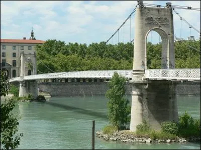La passerelle du Collège à Lyon enjambe :