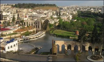 Quelle est cette ville, célèbre pour ses norias sur l'Oronte?