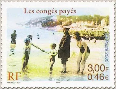 En quelle anne les congs pays apparaissent-ils en France ?