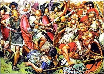 Victoire d&eacute;cisive des Romains sur les Mac&eacute;doniens :