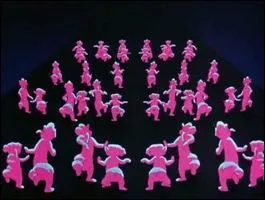Dans quel film de Disney retrouve-t-on cette danse des lphants roses ?