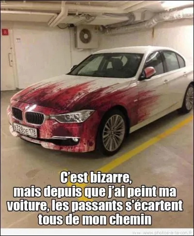 Le piéton ne savait plus par où passer, alors ...