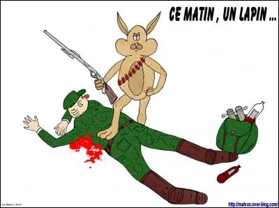 En 1977, qui chante "Ce matin / un lapin / a tué un chasseur / c'était un lapin / qui / avait un fusil..." ?