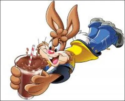 De quelle marque de poudre chocolatée ce lapin est-il la mascotte ?