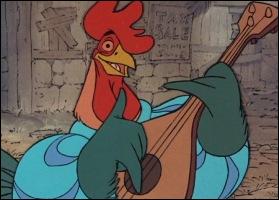 Qui est ce coq chantant dans ' Robin des bois' de Disney ?