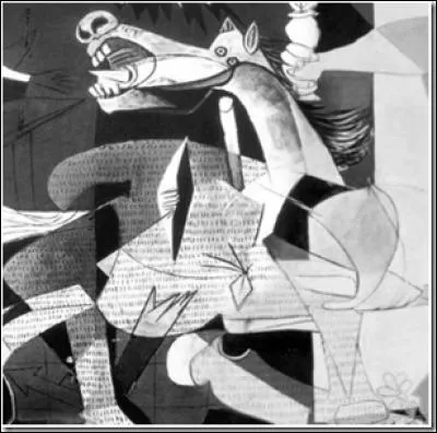 Selon Picasso, que représente le cheval sur cette toile ?