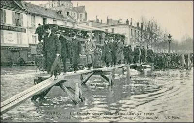 En 1910, la crue de la Seine avait atteint son niveau maximal à...