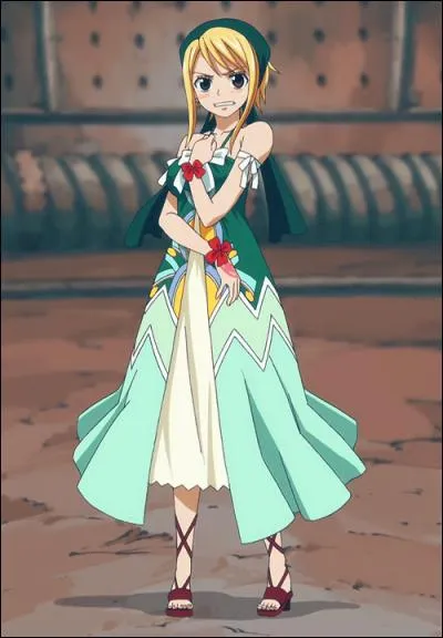 Dans quel arc Lucy portait-elle cette longue robe verte ?