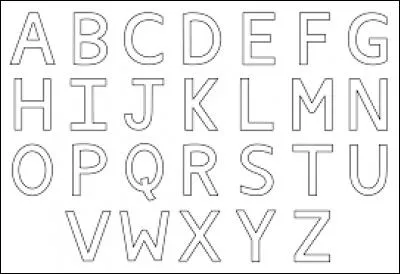 L'alphabet anglais n'est pas le même qu'en France, ce ne sont pas les mêmes lettres.