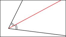 Comment appelle-t-on la demi-droite qui coupe un angle en deux autres angles égaux ?