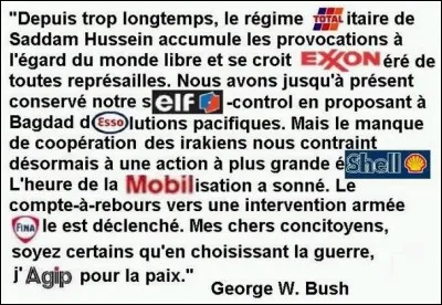 Sous quels prétextes les USA sont-ils intervenus en Irak le 20 mars 2003 ? (deux réponses attendues)