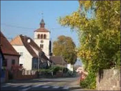 Commune de l'aire urbaine Colmarienne, Urschenheim se trouve dans le département ...