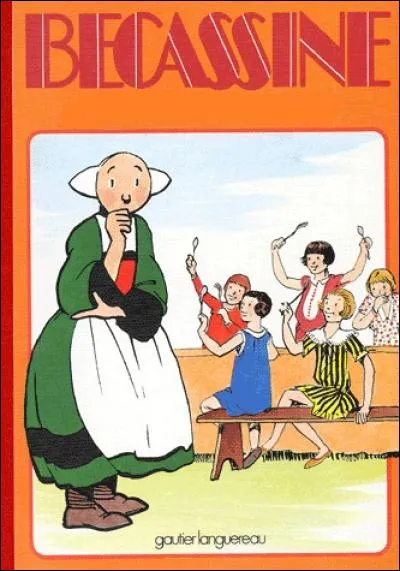 Bécassine a grandi en Bretagne. Où surveille-t-elle des filles qui étudient ?