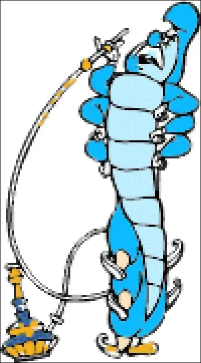 Que fait la chenille que rencontre Alice aux pays des merveilles ?