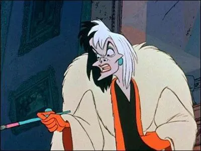 De quelle couleur est la voiture de Cruella ?