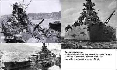 On sait que les cuirassés Yamato et Musashi étaient les cuirassés les plus puissants de toutes les marines de la 2e Guerre mondiale. Ils étaient suivis par les cuirassés allemands Bismarck et Tirpitz.
Quel pays avait décidé de créer des cuirassés encore plus puissants ?