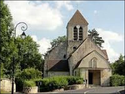 Voici l'église Saint-Martin, à Ableiges. Commune du Val-d'Oise, elle se trouve en région ...