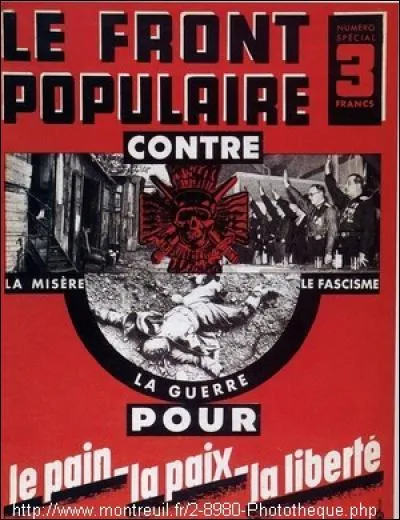 Les élections du Front Populaire ont lieu en :