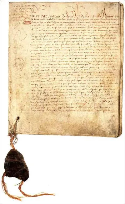 Cochez la date de l'Édit de Nantes.