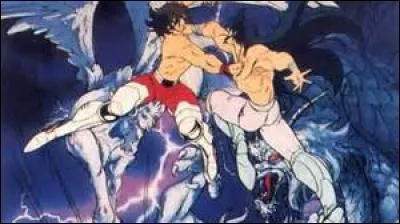 Qui tient Shiryu lorsque Seiya le frappe pour faire repartir son c�ur ?