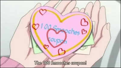 Dans l'animé, quel personnage a créé ce petit bon pour plein de bisous ?